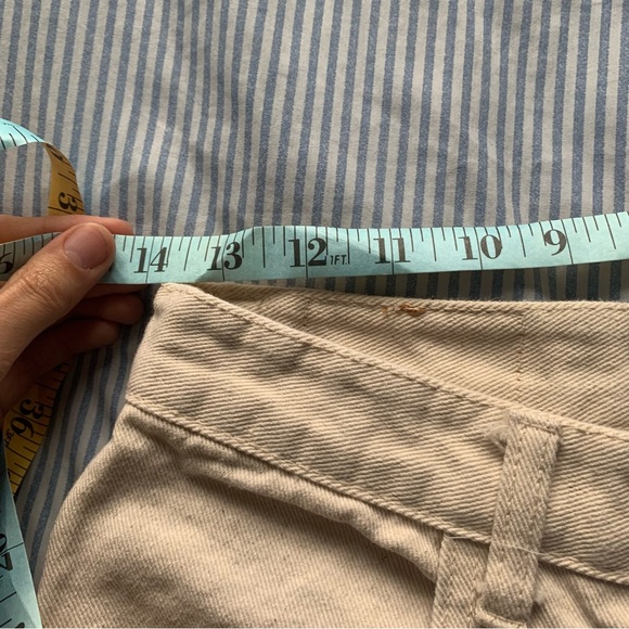 cream loose wide leg jeans from korea - Picture 4 of 4